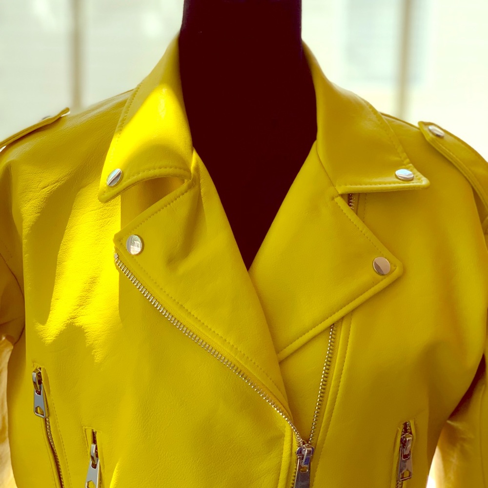 ZARA Faux Leather Biker Moto Jacket